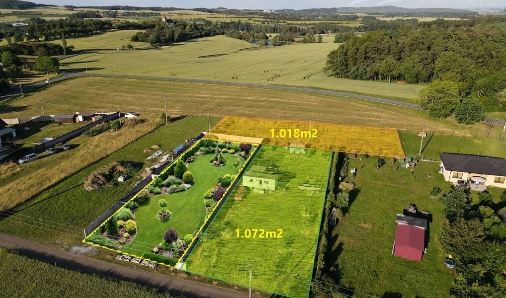 Prodej stavebního pozemku 1 072 m², Modřovice – náhled fotky 4