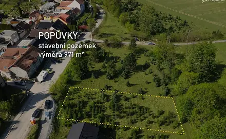 Prodej stavebního pozemku 971 m², Popůvky, okres Brno-venkov