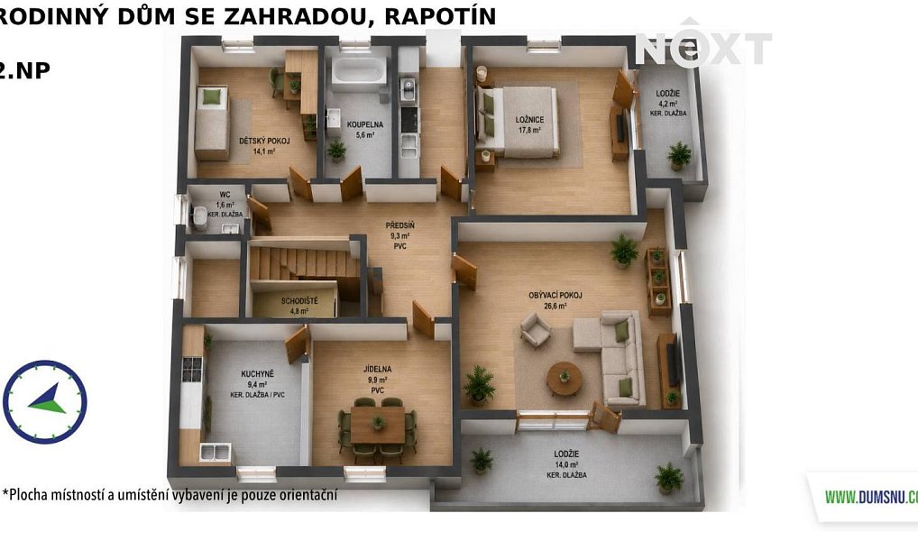 Prodej domu 199 m² s pozemkem 865 m², Rapotín – náhled fotky 30