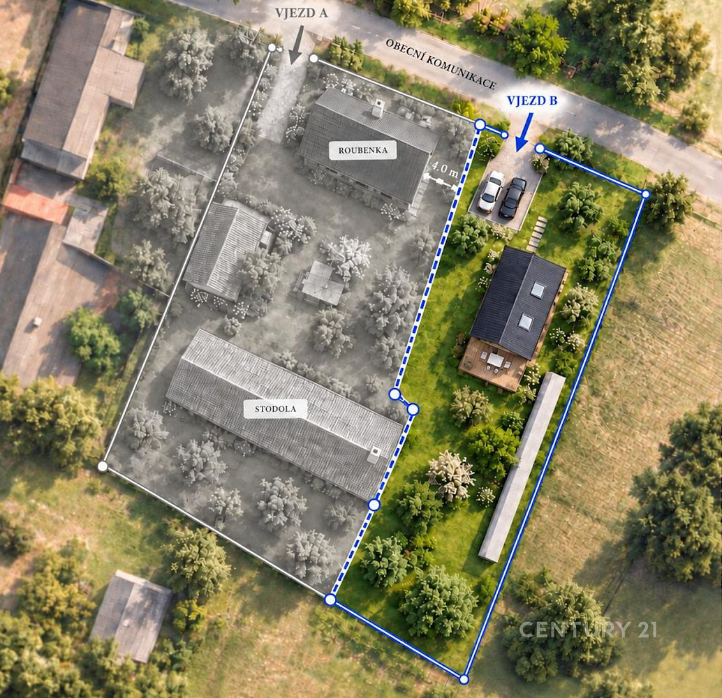 Prodej stavebního pozemku 800 m² – fotografie 2