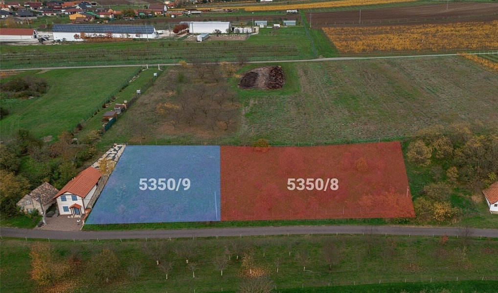 Prodej stavebního pozemku 2 412 m², Novosedly – náhled fotky 2