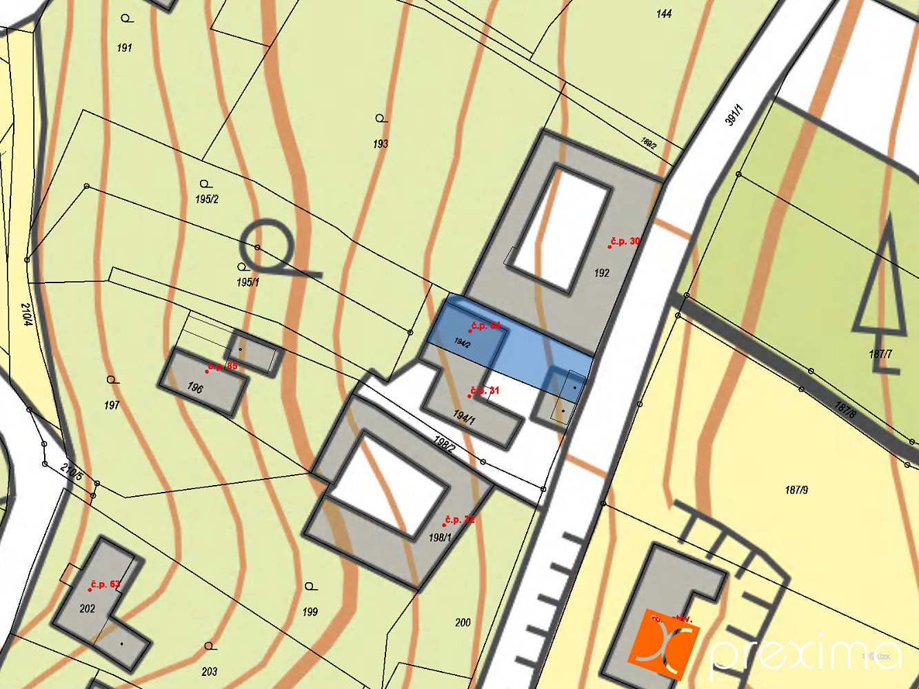 Prodej stavebního pozemku 180 m² – fotografie 2