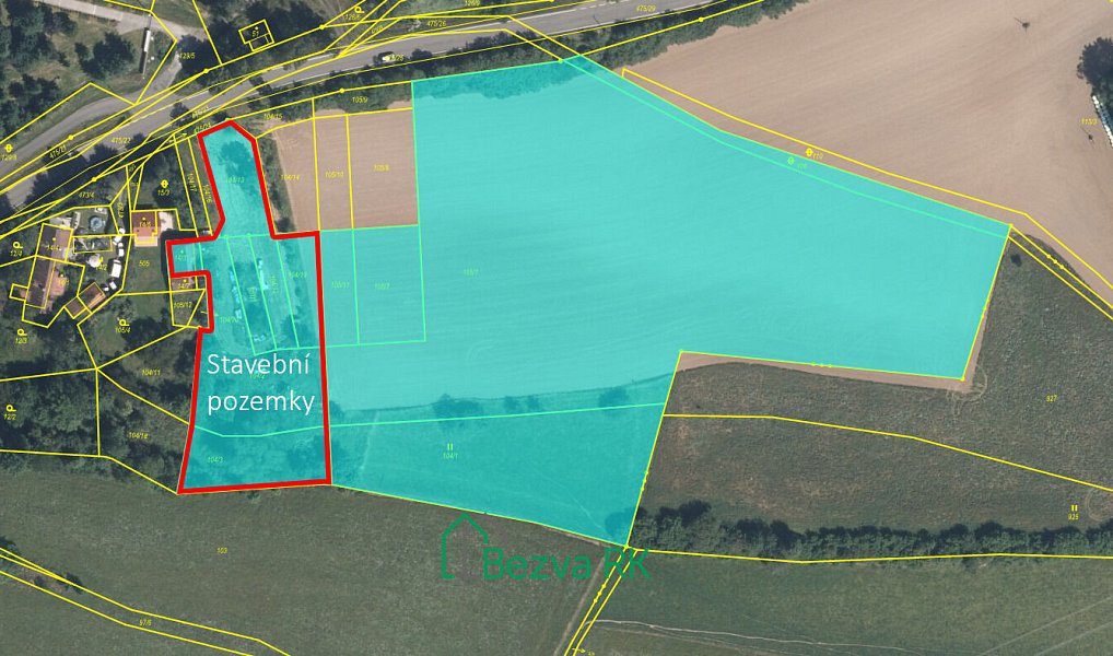 Prodej stavebního pozemku 21 422 m², Nečín – náhled fotky 3