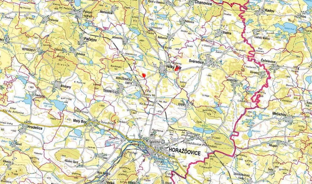 Prodej pole 34 439 m², Velký Bor – náhled fotky 4