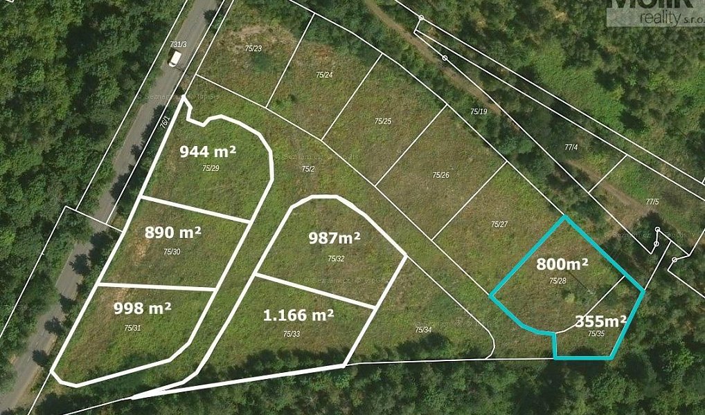Prodej stavebního pozemku 1 155 m², Mariánské Radčice – náhled fotky 2