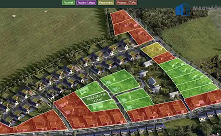 Prodej stavebního pozemku 1 123 m², Švermova, Dubí - Drahůnky, okres Teplice