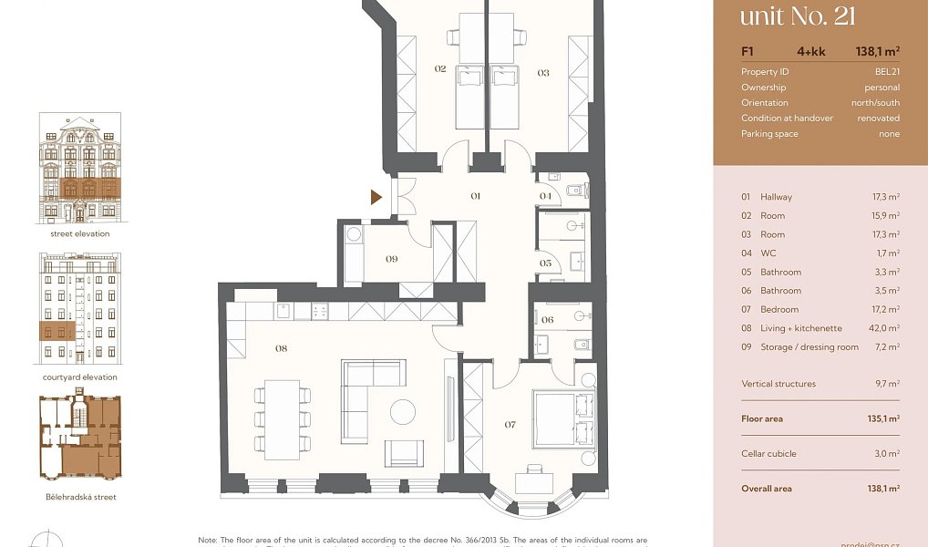 Prodej bytu 4+kk 125 m², Praha – náhled fotky 3