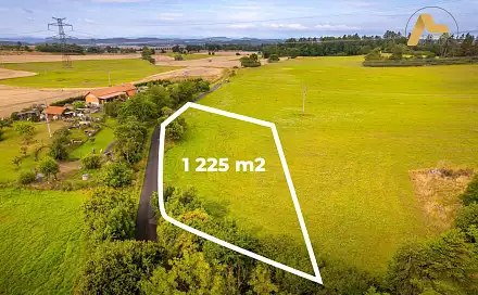 Prodej stavebního pozemku 1 225 m², Předotice - Třebkov, okres Písek