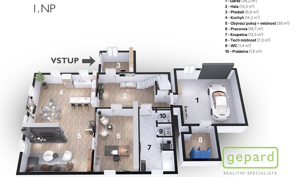 Prodej domu 341 m² s pozemkem 2 007 m², Třebeň – náhled fotky 47