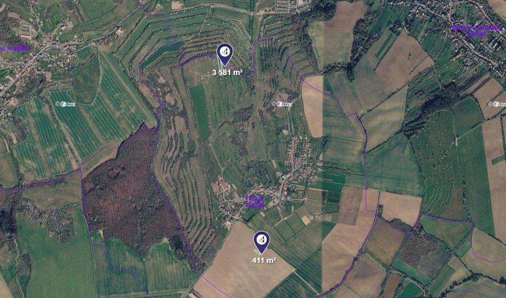 Prodej pole 3 992 m², Tučapy – náhled fotky 3