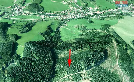 Prodej lesa 5 837 m², Lhota u Vsetína, okres Vsetín