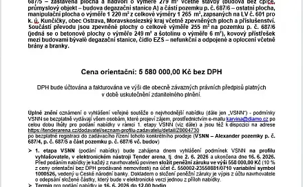 Prodej komerčního pozemku 1 546 m², Holvekova, Ostrava