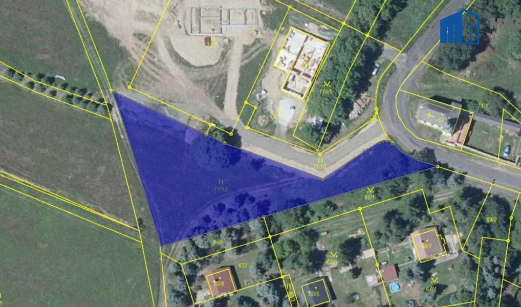 Prodej stavebního pozemku 2 350 m², Osek – náhled fotky 4