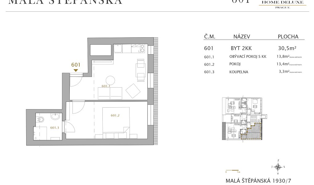 Prodej bytu 2+kk 31 m², Praha – náhled fotky 3