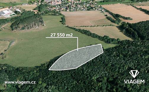 Prodej lesa 13 775 m², Čím, okres Příbram