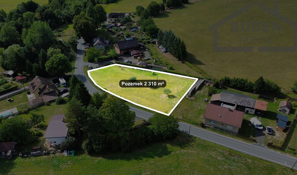 Prodej stavebního pozemku 2 310 m², Halže – náhled fotky 4