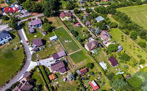 Prodej stavebního pozemku 908 m², Jince, okres Příbram