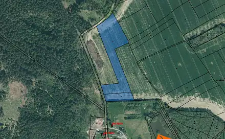 Prodej pole 4 388 m², Únětice, okres Plzeň-Jih
