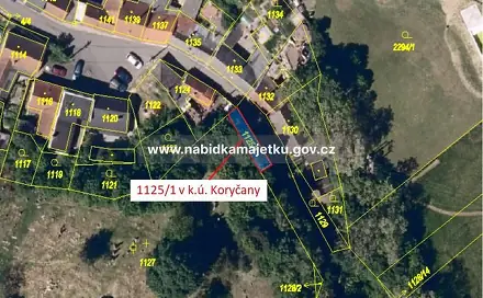 Prodej pozemku 50 m², Koryčany, okres Kroměříž