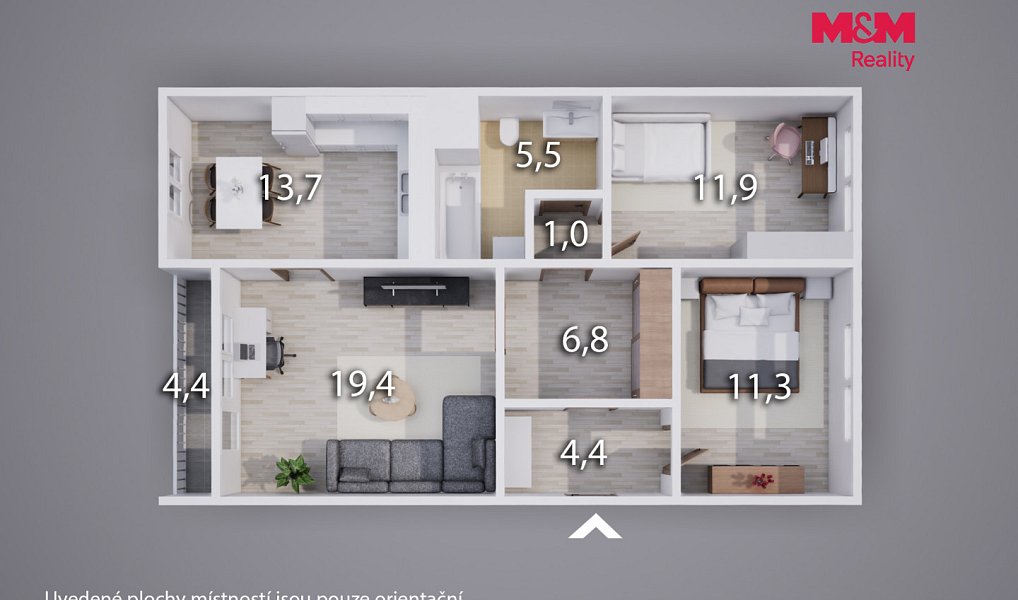 Prodej bytu 3+1 75 m², Ústí nad Labem – náhled fotky 13