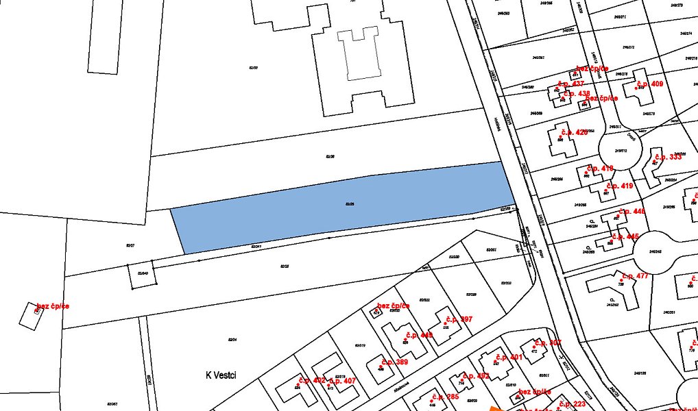 Prodej komerčního pozemku 193 m², Jesenice – náhled fotky 3