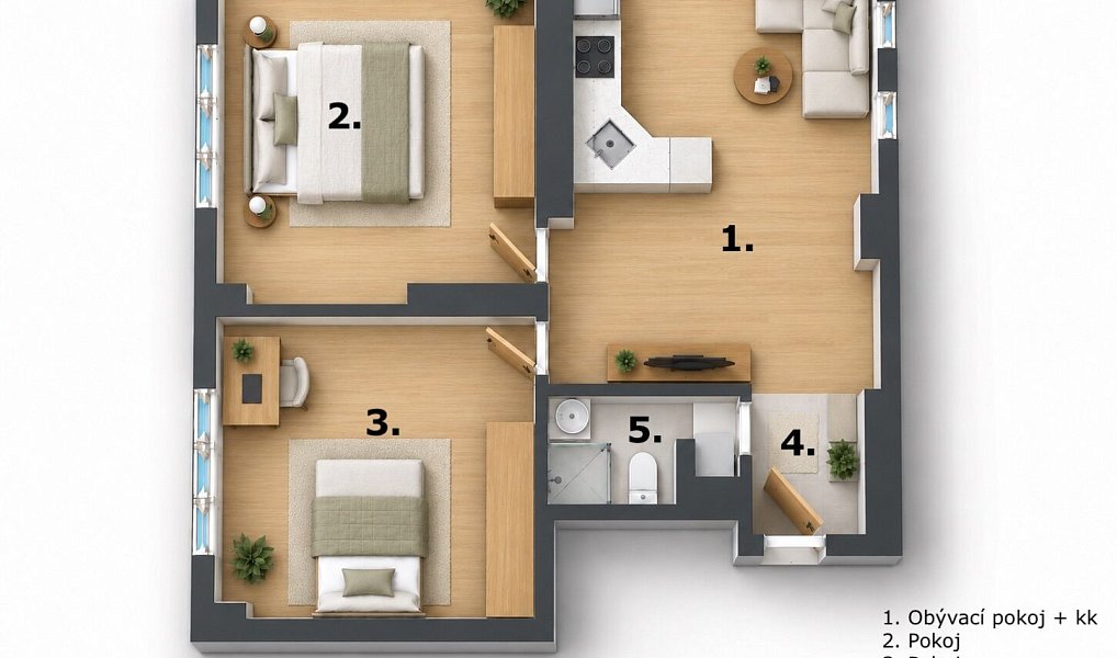 Prodej bytu 3+kk 68 m², Praha – náhled fotky 3