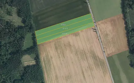 Prodej pole 28 800 m², Laškov - Krakovec, okres Prostějov