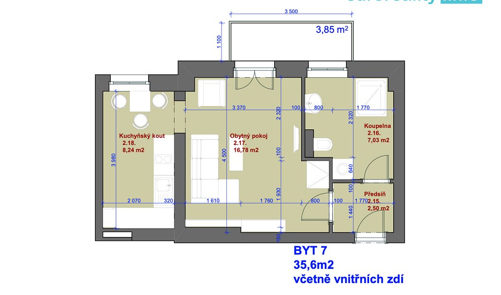 Prodej bytu 1+1 35 m², Mariánské Lázně – náhled fotky 10