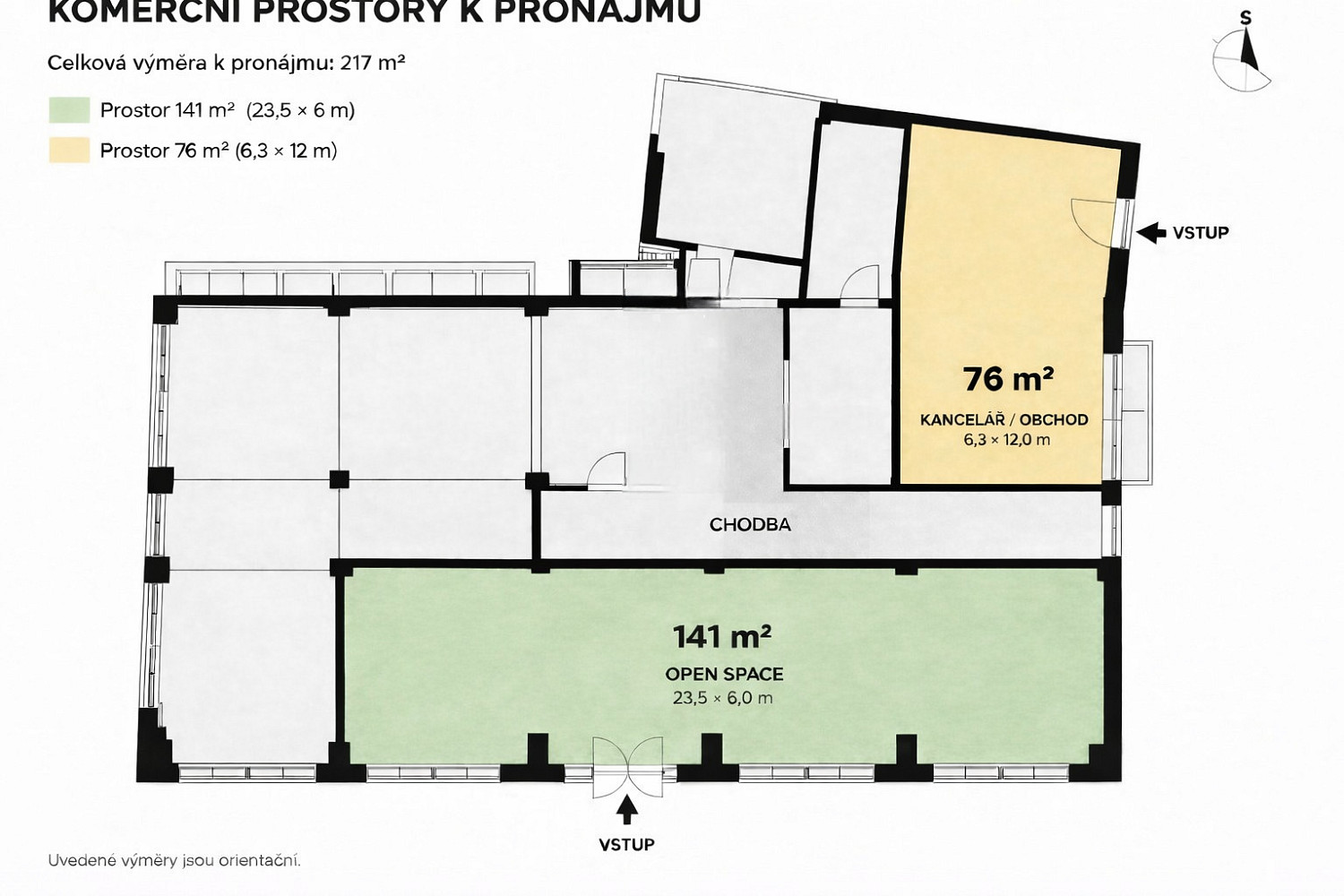 Pronájem obchodních prostor 76 m² – fotografie 2