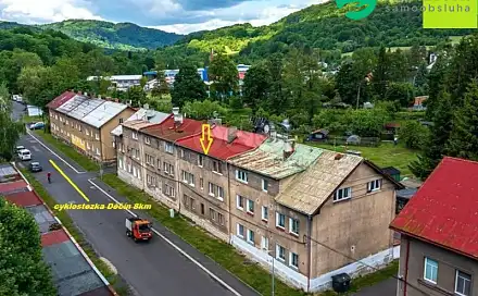 Prodej bytu 1+kk 25 m², Nádražní, Benešov nad Ploučnicí, okres Děčín