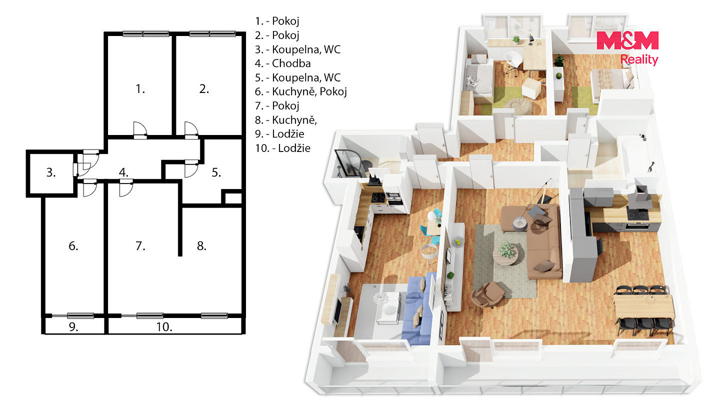Prodej bytu 4+kk 92 m² – fotografie 4