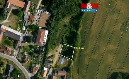 Prodej stavebního pozemku 931 m², Čepí, okres Pardubice