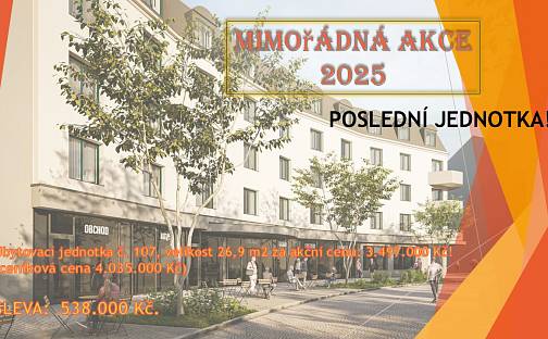 Prodej bytu 1+kk 27 m², Suchdolské náměstí, Praha 6 - Suchdol