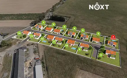 Prodej stavebního pozemku 748 m², Stavenice