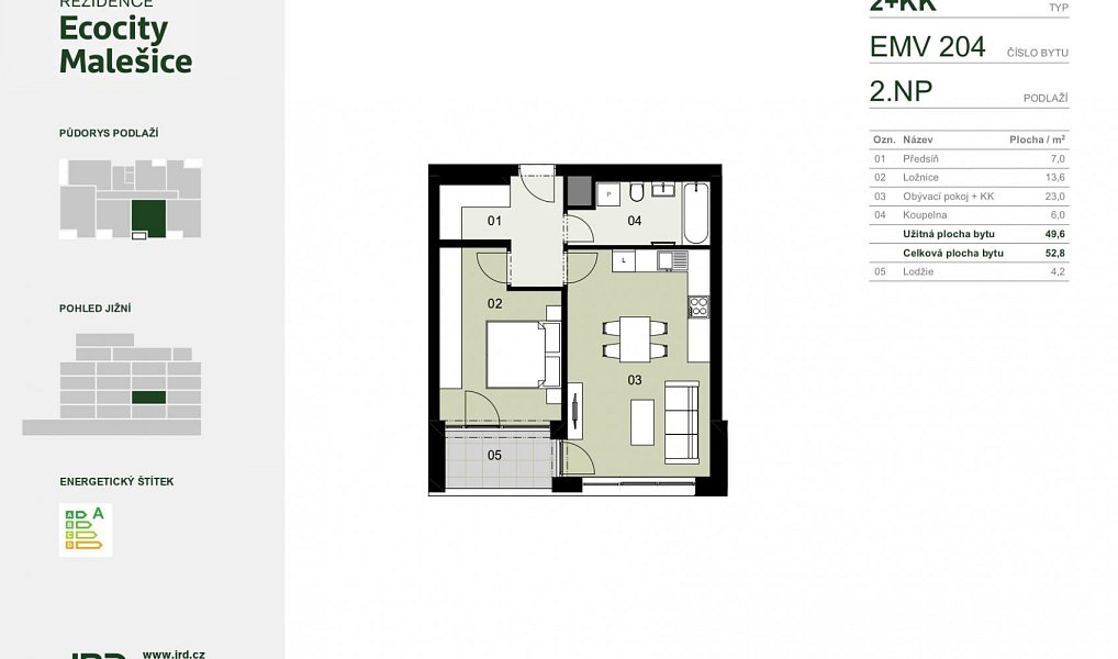 Prodej bytu 2+kk 53 m², Praha – náhled fotky 6