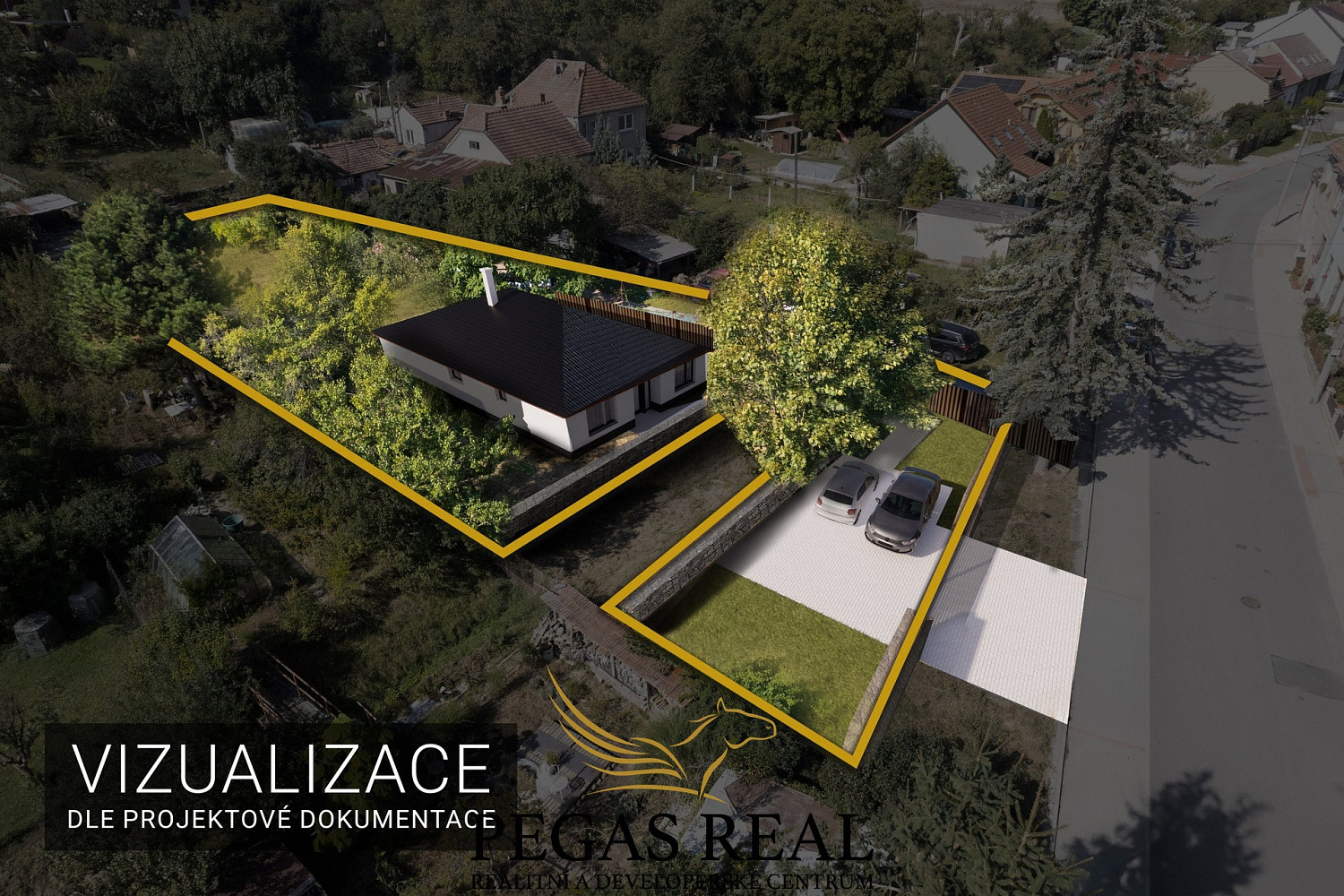 Prodej stavebního pozemku 833 m² – fotografie 3