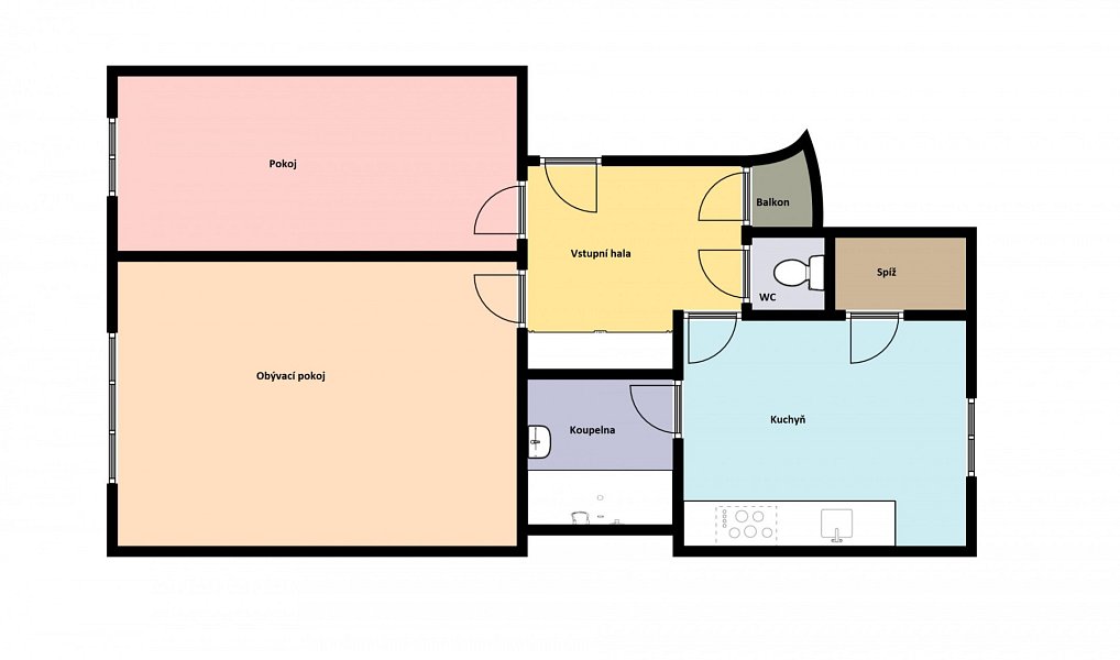 Pronájem bytu 2+1 59 m², Praha – náhled fotky 4