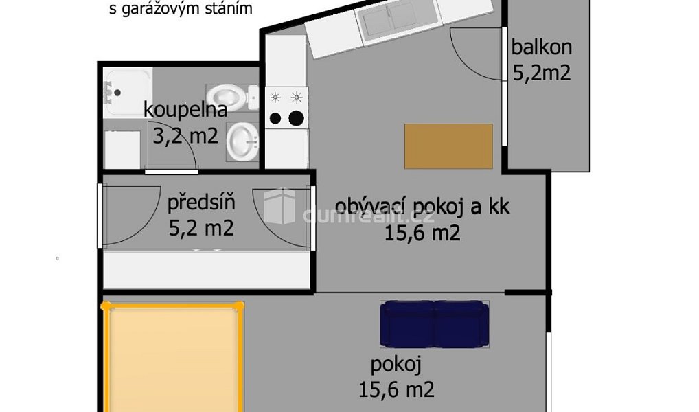 Prodej bytu 1+kk 39 m², Praha – náhled fotky 5