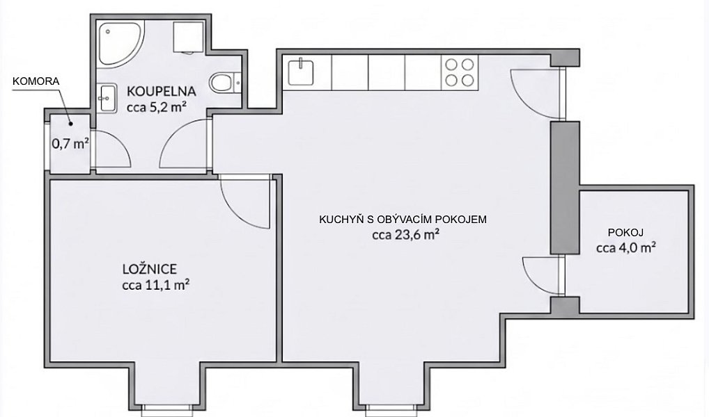 Prodej bytu 2+kk 49 m², Praha – náhled fotky 10