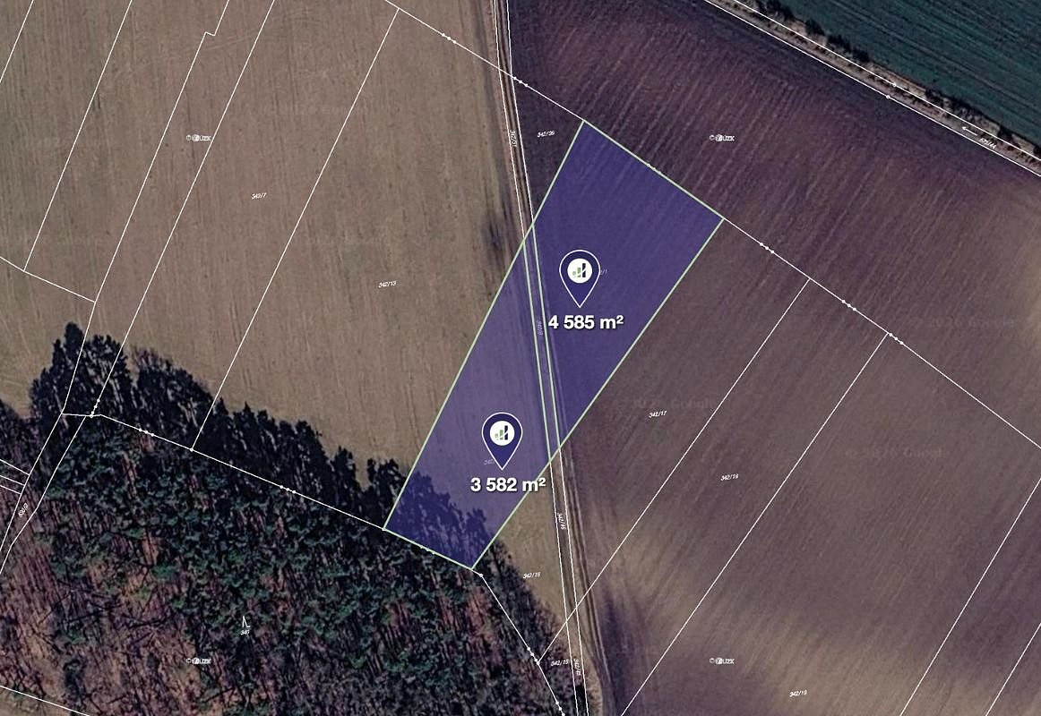 Prodej pole 6 912 m²