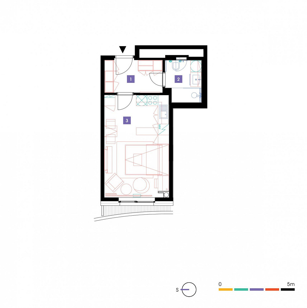 Pronájem bytu 1+kk 31 m² — photo 2