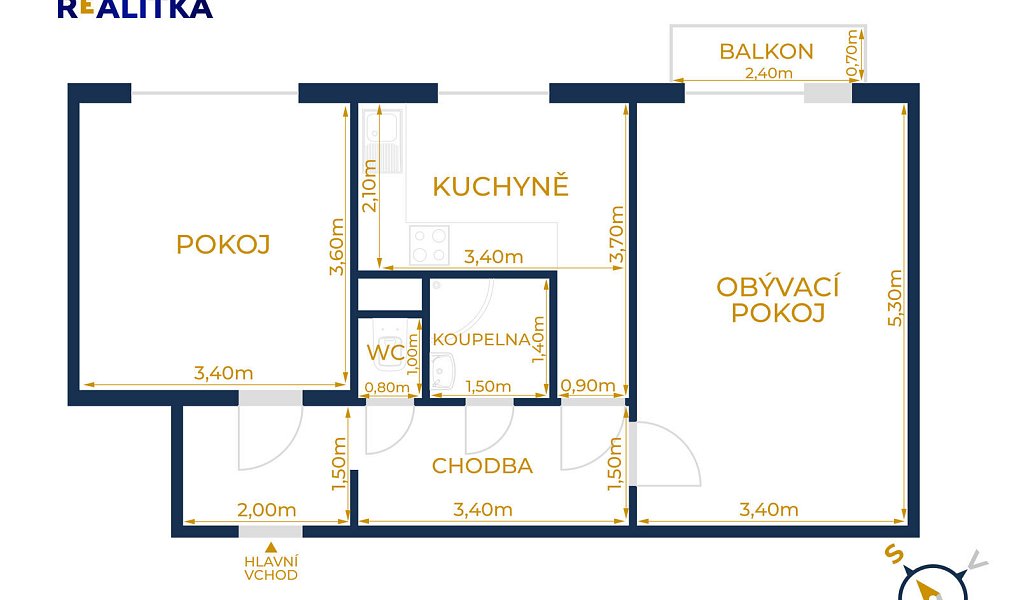 Pronájem bytu 2+1 53 m², Hranice – náhled fotky 13