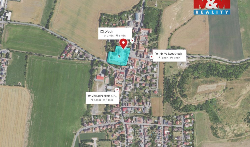 Pronájem pozemku 360 m², Ořech – náhled fotky 12
