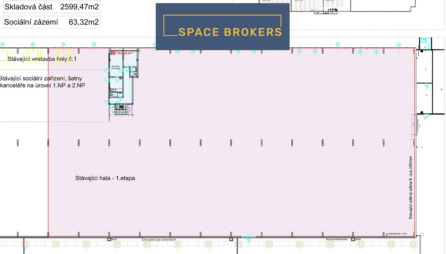 Pronájem skladovacích prostor 2 500 m² – fotografie 3