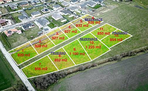 Prodej stavebního pozemku 820 m², Rožďalovice, okres Nymburk