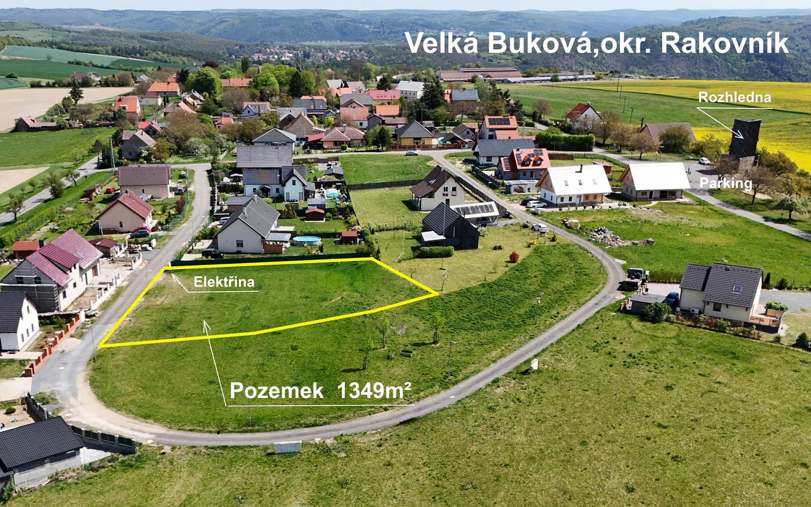 Prodej stavebního pozemku 1 349 m²