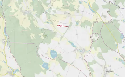 Dražba lesa 1 874 m², Volfířov