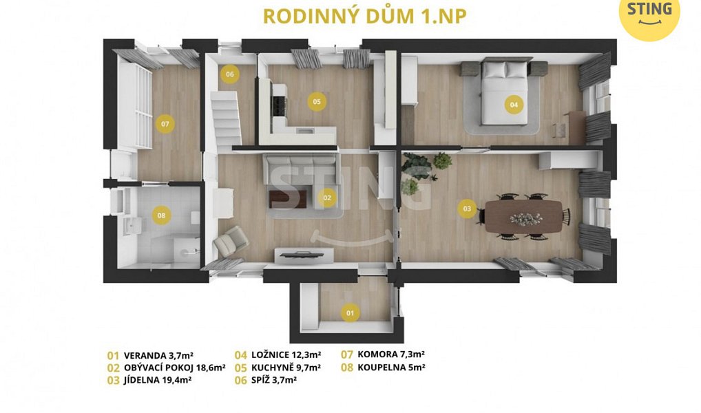 Prodej domu 140 m² s pozemkem 704 m², Holasovice – náhled fotky 14