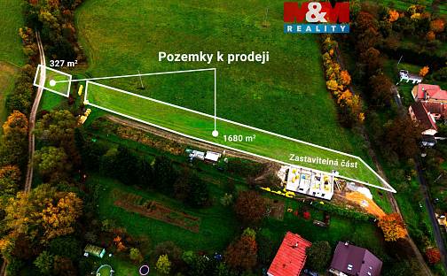 Prodej stavebního pozemku 2 007 m², Pitín, okres Uherské Hradiště