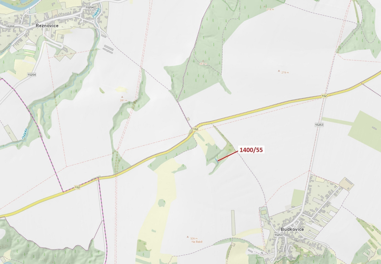 Dražba lesa 140 m²